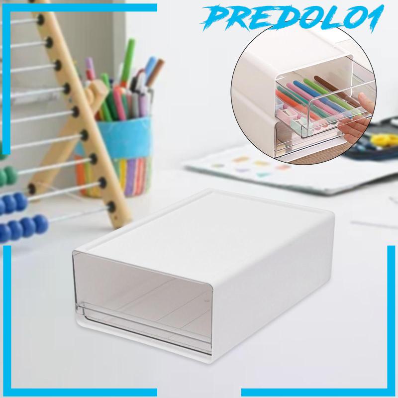 [Predolo1] Desktop Storage Box Organizer Laci Susun Fungsional Tahan Aus