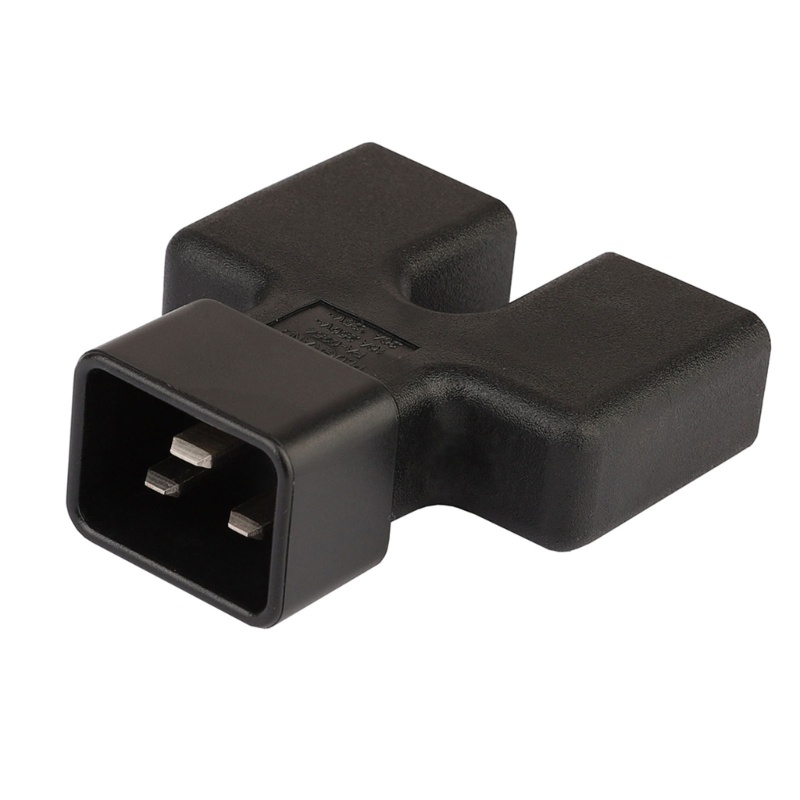 Zzz Solid C20 to Dual C19 Power Adapter Iec320 Male Side Connect to C19 Kabel Listrik