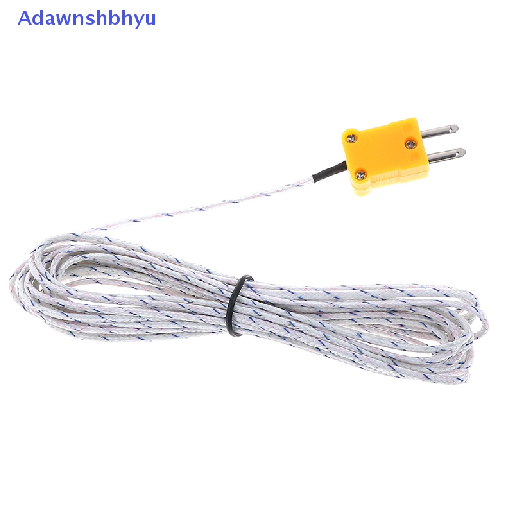 Adhyu 1PC 5m K type sensor Suhu thermocouple probe Kabel Kawat ID