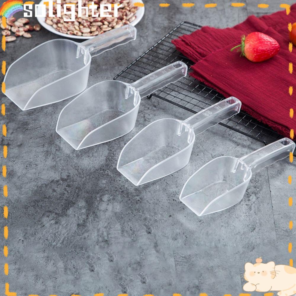 Solighter Ice Scoops Plastic Scoop Grain Party Bar Prasmanan Perlengkapan Dapur Gadget