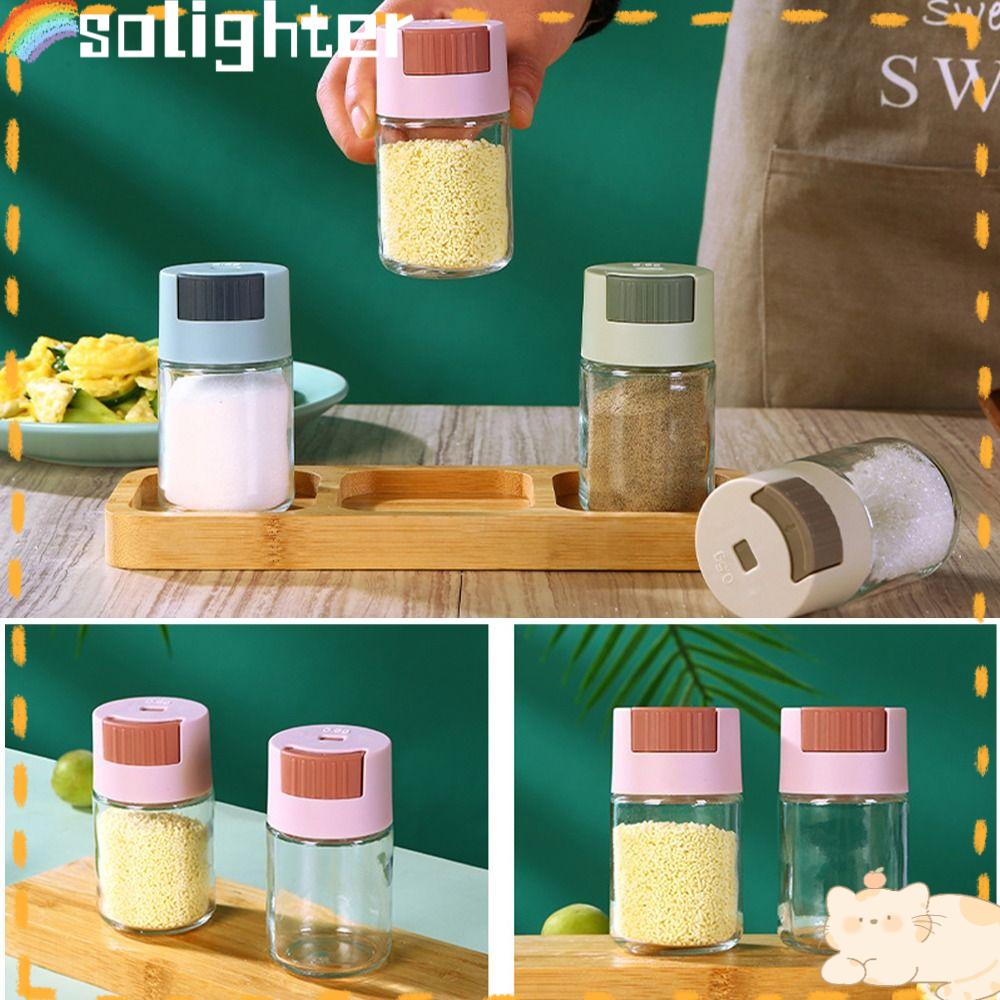 Solighter 0.5g Salt Dispenser Pengocok Bumbu SpiceJar Garam Meteran