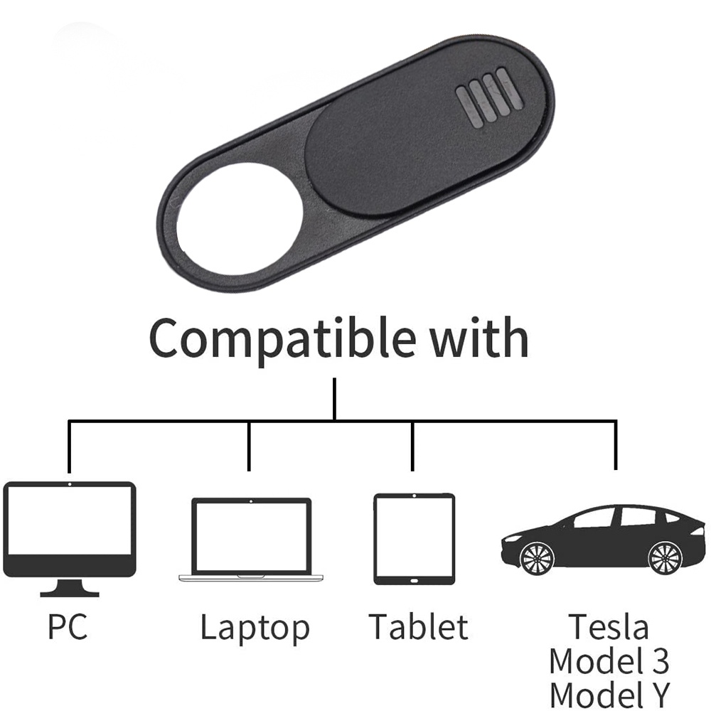 Pelindung Privasi Tablet Handphone Pelindung Privasi Kamera Mobil Anti Penglihatan Sliding Penutup Kamera Interior Mobil Webcam Cover Slide Blocker Untuk Tesla Model 3y