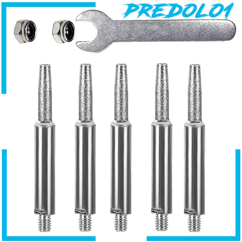 [Predolo1] Burr Bit Set Kekerasan 6mm Shank Untuk Perhiasan DIY Batu Ukir