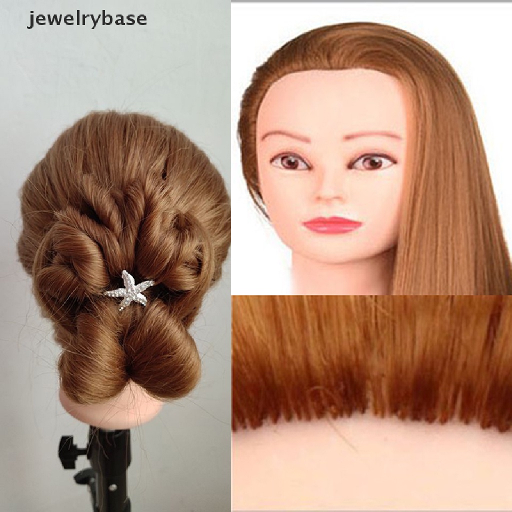 [jewelrybase] Kepala Manekin Dengan Pewarna Styling Rambut Cutg Hairdresser Training Head Boutique