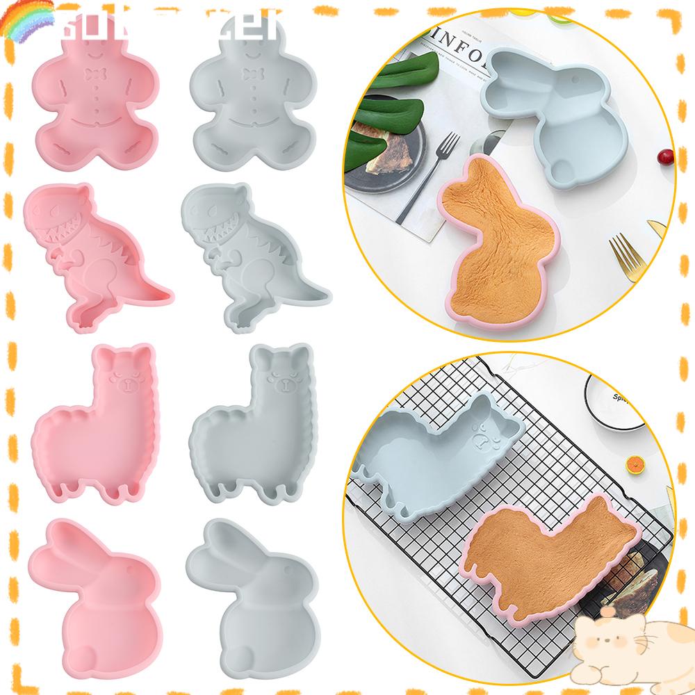 SOLIGHTER Alpaca Shaped Mold Silicone Mould Mousse Cake Easter Mold Alpaca Cake Mold Mousse Cake Mold Bunny Molds for Chocolate