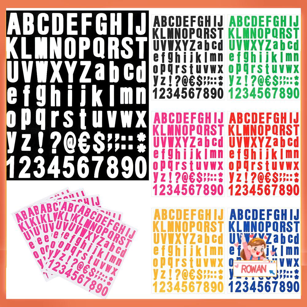 R-flower 5lembar Vinyl Huruf Stiker Rumah Mobil Pintu Kit