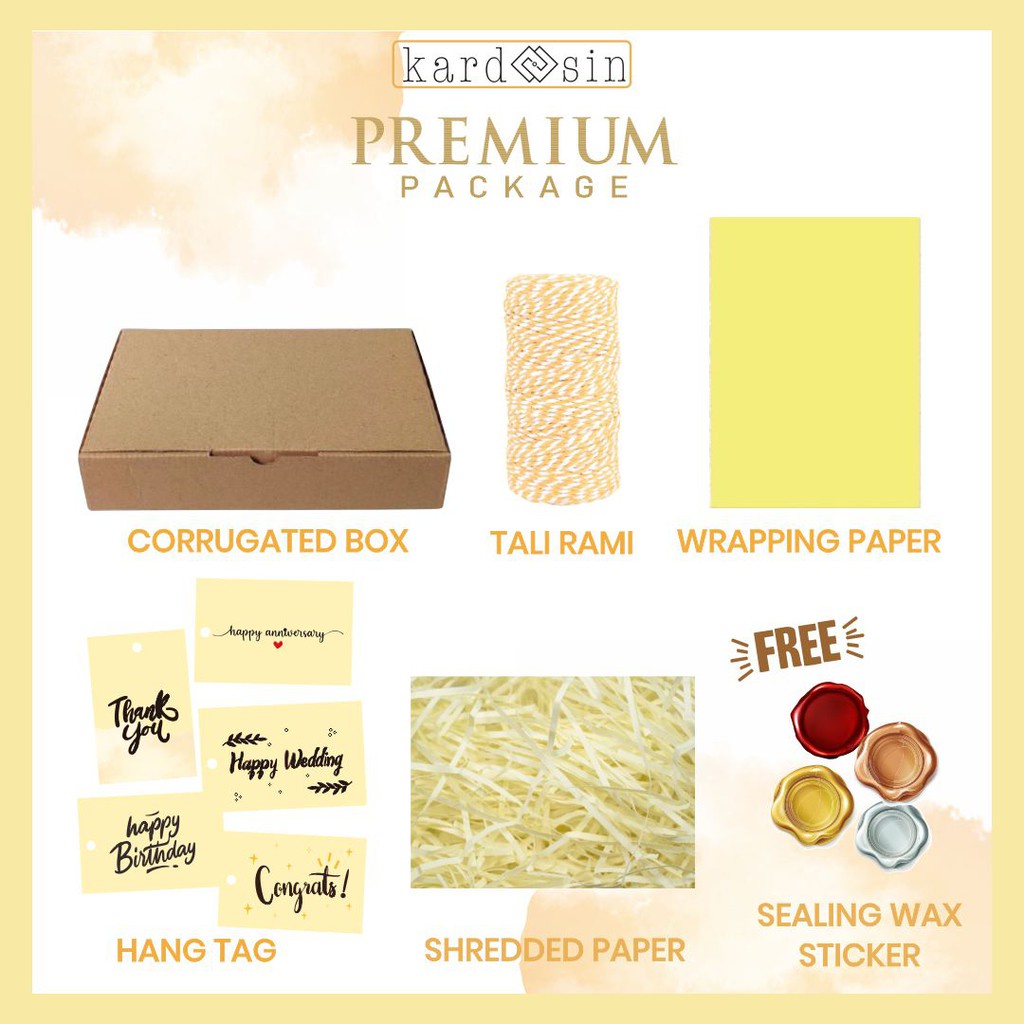 

TEBUS MURAH [KUNING] PREMIUM PACKAGE PAKET PACKAGING LENGKAP RUSTIC ALL IN ONE IDEAS BOX