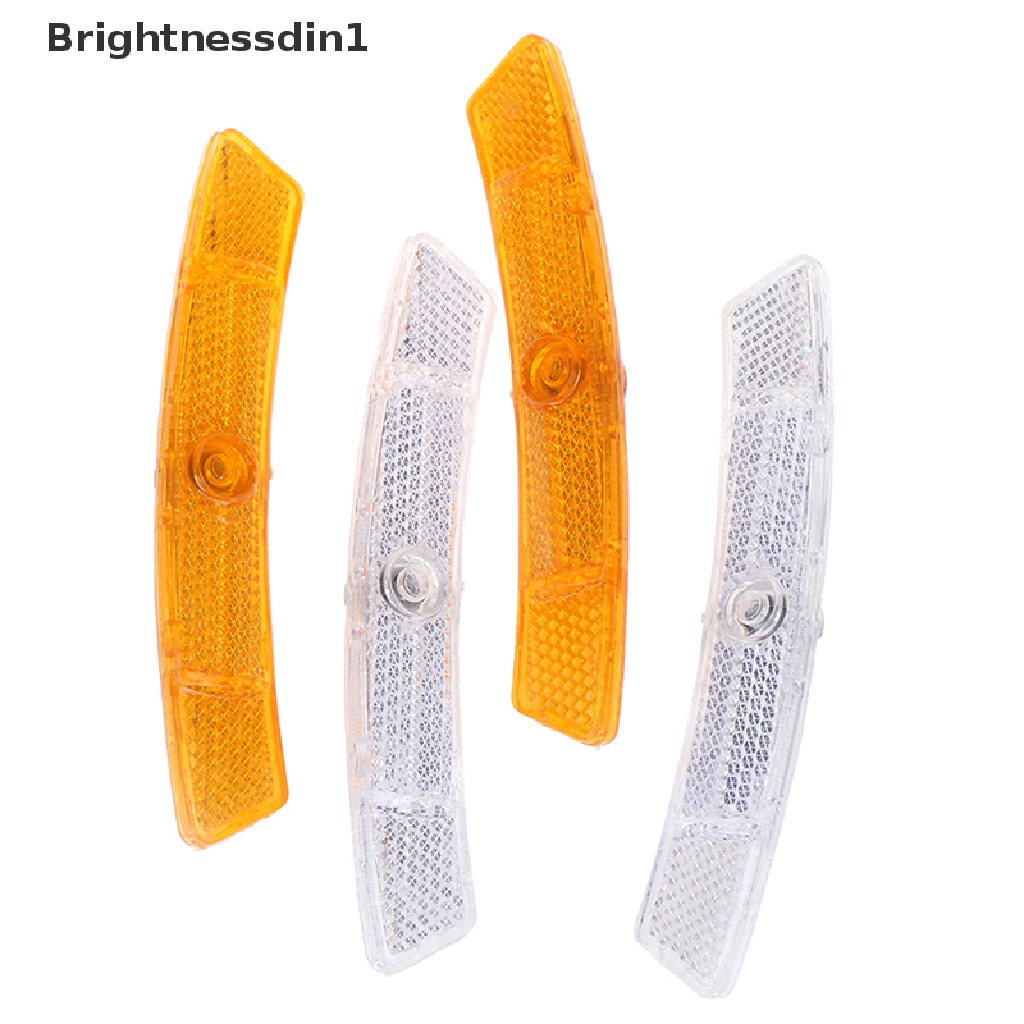 [Brightnessdin1] 2pcs Sepeda Spoke Reflektor Keselamatan Peringatan Cahaya Roda Rim Reflektif Cahaya Butik