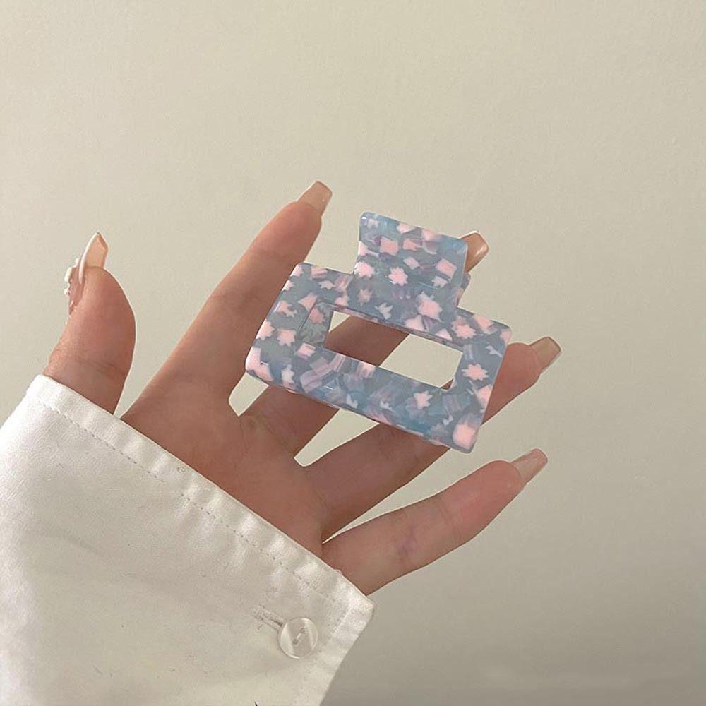 Agustina Asetat Rambut Cakar Lucu Elegan Ins Bunga Baru Ponytail Holder Berongga Franch Gaya Hiu Klip Fashion Hiasan Kepala Korea Hiu Klip