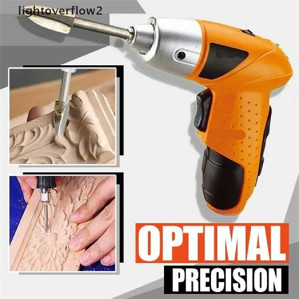 [lightoverflow2] 5pcs/set Mata Bor Ukir Dan Grafir Kayu Milling Cutter Carving Root Tools [ID]