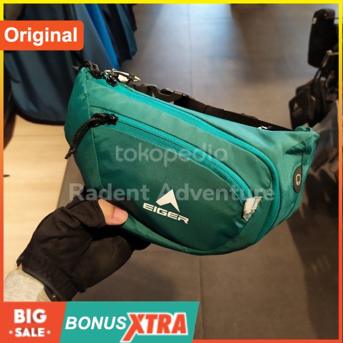 Tas Pinggang Cewek EIGER1989 X-CRYSTALLIN WS WAIS 91000 5836 ORIGINAL - Charcol