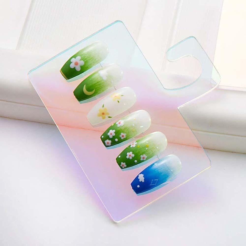 Needway Nail Art Display Stand Aurora Kuku Palsu Nail Stand Hook Rak Alat Manikur Gel Polish Mandi Dapat Digantung Papan Nail Art Nail Art Tips Rak