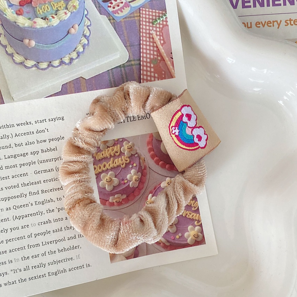 1 Pc Kunciran Rambut Karet Gelang Lucu Polos [068]