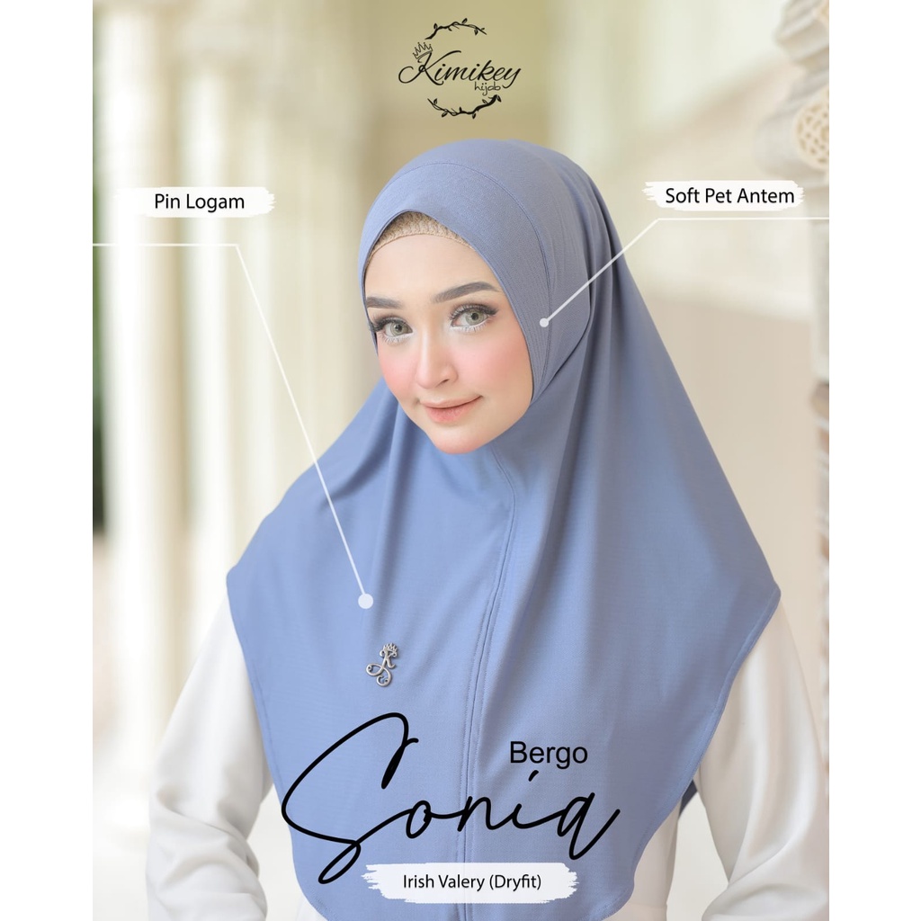 Jilbab Instan Sonia Soft Pad Jersey Valery Dry-Fit ByKimikey