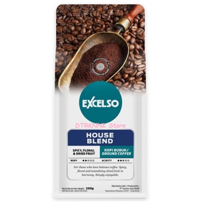 

[Ready Stock]bisa COD EXCELSO Kopi HOUSE BLEND 200 gram - Kopi BUBUK