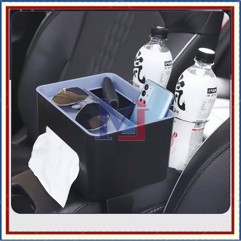 【COD】Kotak Tisu Mobil Multifungsi/Mobil Multifungsi Storage Box/Botol Minum Storage Mobil Kotak Tisu/Kotak Tisu Multifungsi Dengan 2 Cup Holder