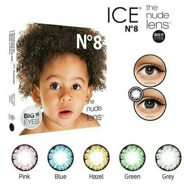 Softlens Una ICE NO 8 N8 Diameter 16mm Big Eyes