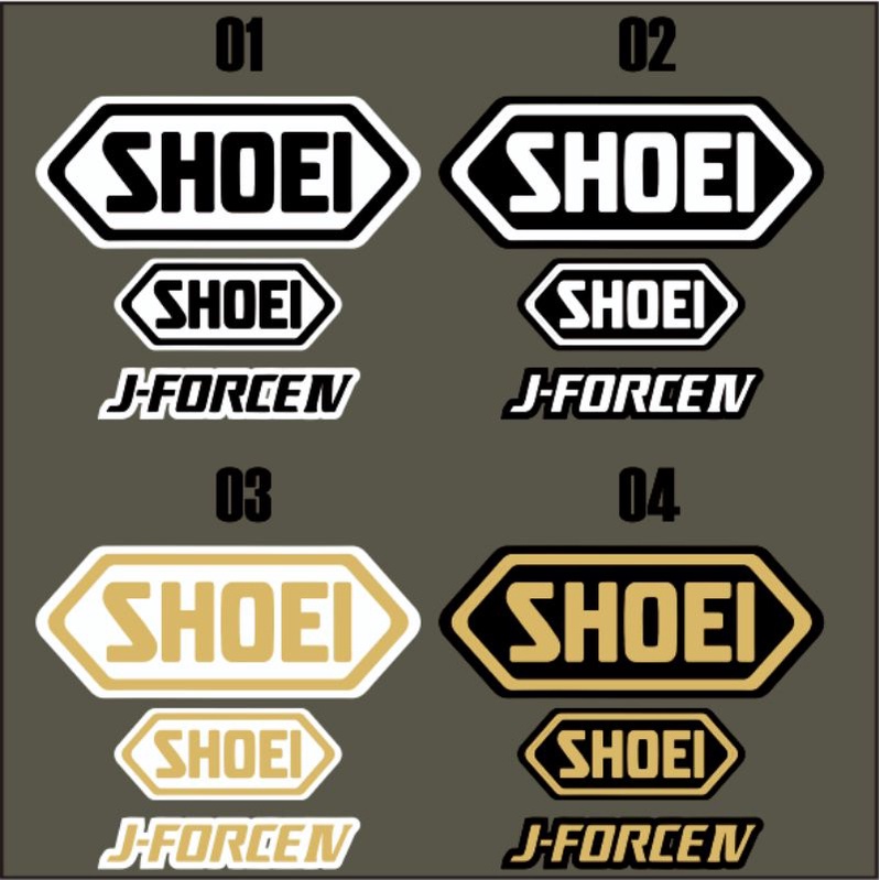 STIKER SHOEI J FORCE IV FOR INK DYNAMIC