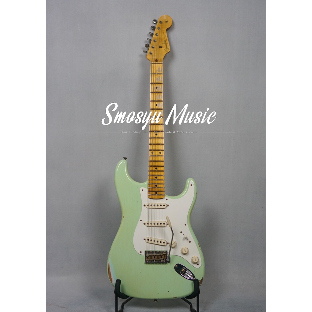Fender Customshop 1958 Stratocaster Relic Super Faded Aged Surf Green