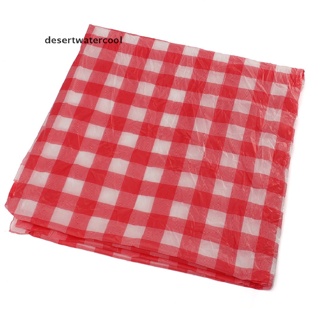 Deid Red Gingham Plastic Disposable Wipe Check Taplak Meja Pesta Outdoor Piknik BBQ New Gingham Plastik Lap Sekali Pakai Cek Taplak Meja Pesta Outdoor Piknik BBQ Gingham Plastik D