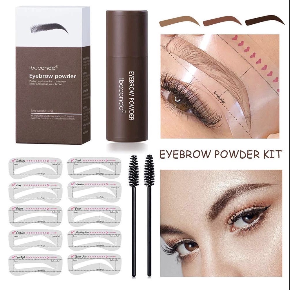 [Emperor] Ibcccndc Eyebrow Powder Cetakan Alis Instan Eyebrow Stamp / Stempel Alis Waterproof