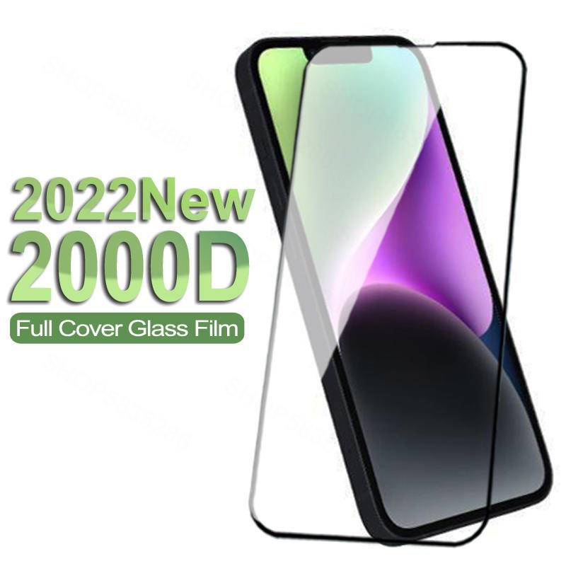 4pcs Full Cover Tempered Glass Untuk Iphone14 13 12 11 Pro MAX Plus Mini Pelindung Layar Untuk iPhone X XS MAX XR 7 8 6 6S Plus SE 2022 2020 14Plus 13Mini 12Mini Kaca Film