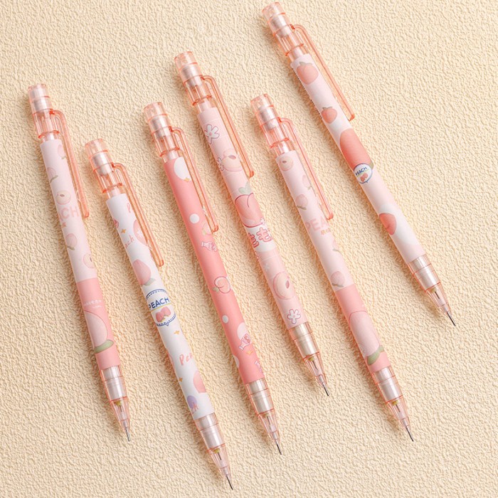 

PENSIL MEKANIK 0.5 MM MOTIF PEACH DAN DINOSAURUS LUCU - PINK