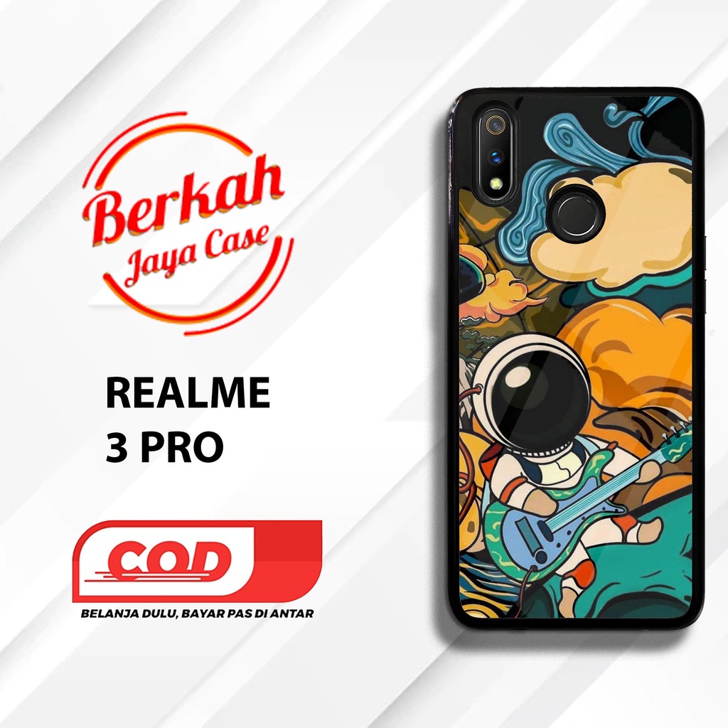 Case Glossy REALME 3 PRO Motif Nasa NEW  Casing Hardcase Premium Glossy Berkah jaya case Berkah Casi