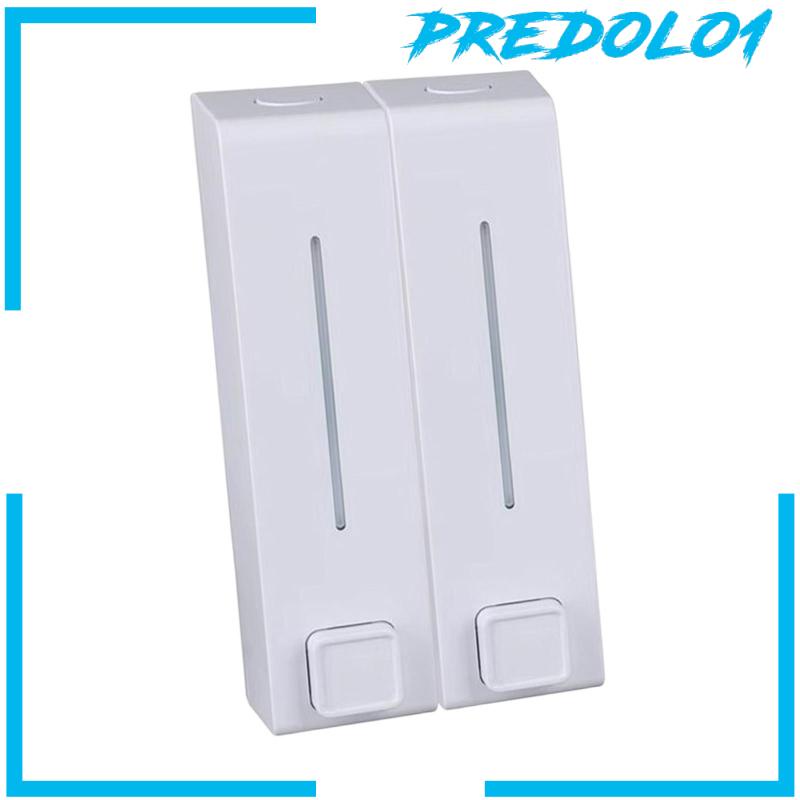 [Predolo1] Dispenser Wadah Lotion Shower Gel 2ruang Untuk Kamar Mandi Hotel Rumah