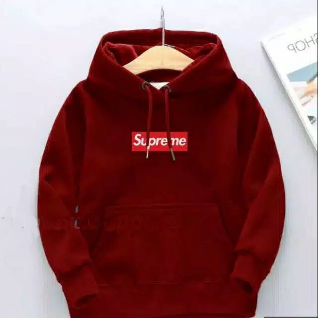 Sweater Hoodie Anak Supreme Sweater Fleece Baju Anak Gaul Murah Unisex