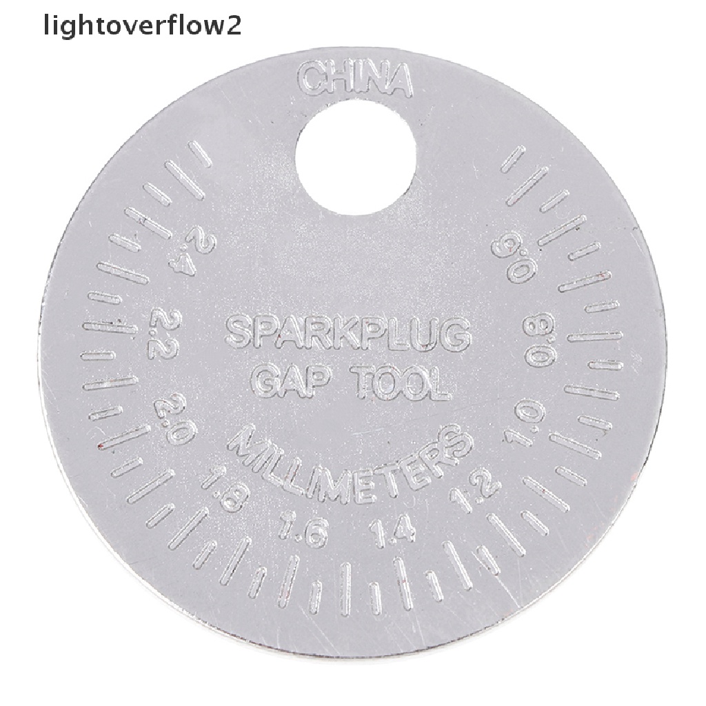 [lightoverflow2] Spark plug gap gauge Alat Ukur Tipe Koin 0.6-2.4mm range spark plug gage [ID]