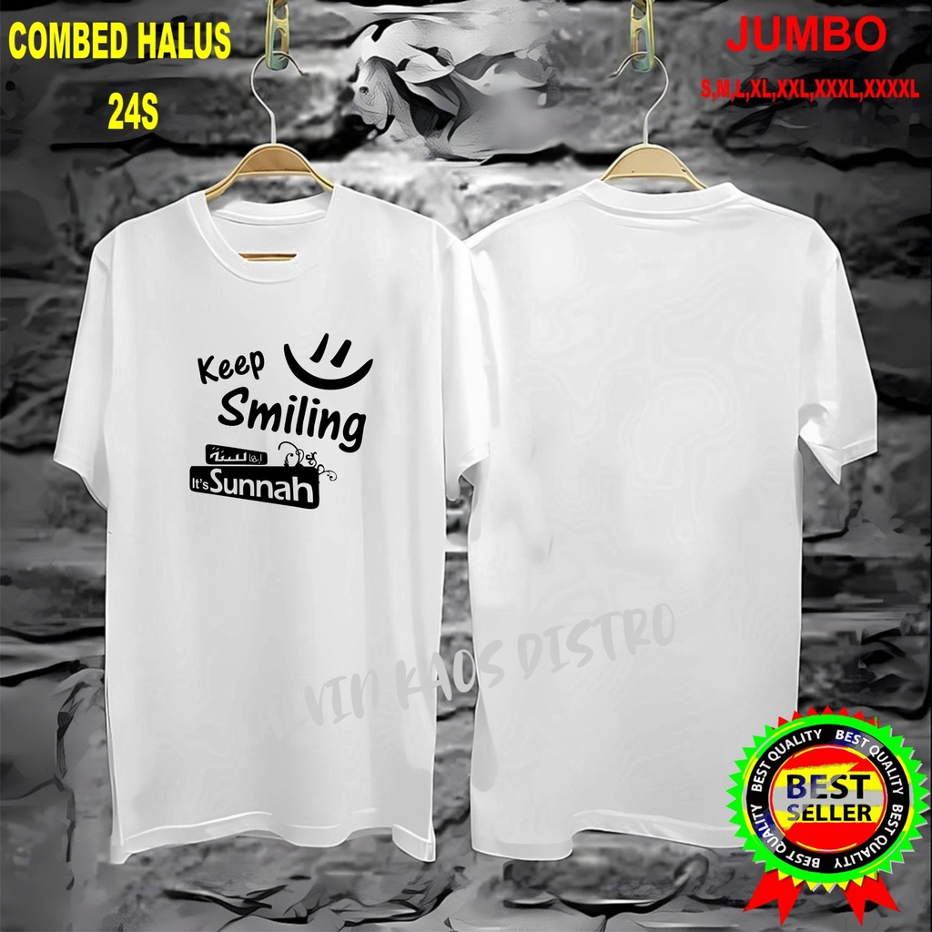 Apps KAOS keep smiling its sunnah/KAOS EKSPRESI/KAOS HITS/KAOS BANDUNG/KAOS MURAH/KAOS DISTRO