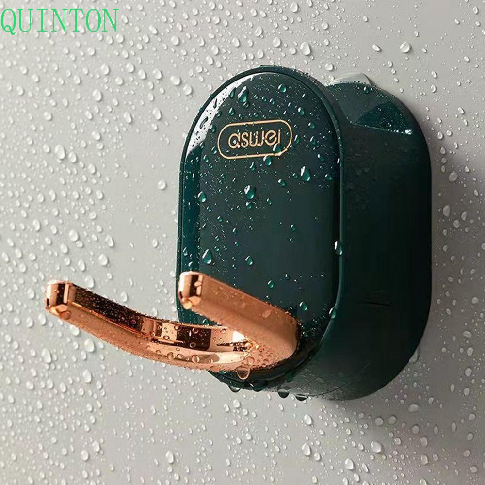 Quinton Tempat Pengering Rambut Hands free Dinding Tahan Air Bebas Pukulan Menghemat Ruang Self Adhesive Hair Brush Storage Bracket