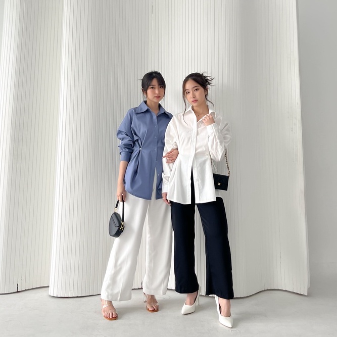 DK95R Dakota Button Shirt / Kemeja Formal / Atasan Wanita