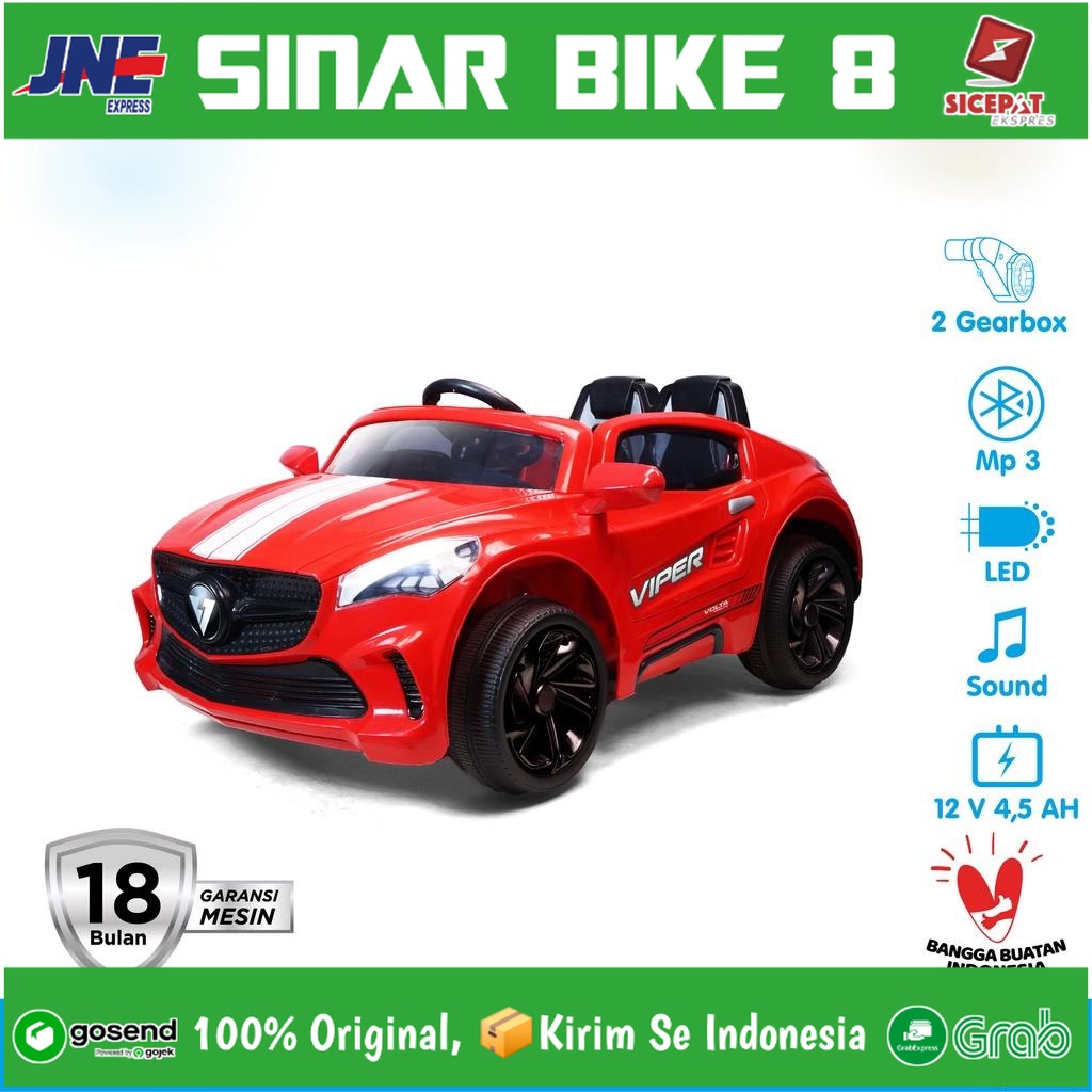 Mainan Anak Mobil Mobilan Aki Volta 5009 Viper Prolite New