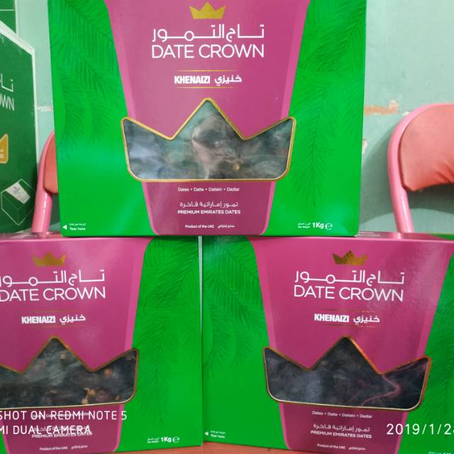 ( BISA COD ) Date Crown Khenaizi 1kg OKTOBER-DESEMBER 2023/Kurma enak/Khenaizi