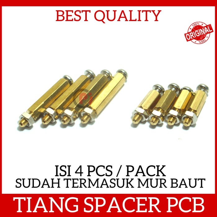 Isi 4 Pcs Spacer Panjang 0.5 1 2 3 4 CM Untuk Kaki Tiang PCB Stand Off