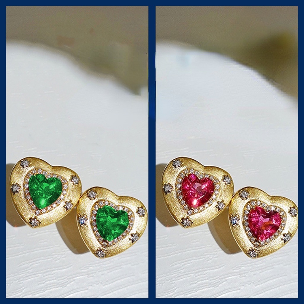 Goldkingdom Aksesoris Perhiasan Fashion Ready Stock Anting Bratti Emas Asli Kadar 375 Ukir Anyaman Itali Mewah Ringan Untuk Wanita