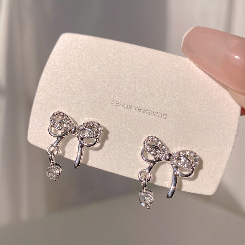 Busur Abadi Super, Anting Vermiculite, Mewah Ringan, Kesederhanaan, Cincin Telinga Sensor Tingkat Tinggi Serbaguna Gadis