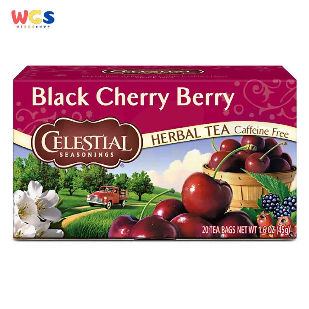 Celestial Seasonings Black Cherry Berry Herbal Fruit Tea 20s x 2.25g