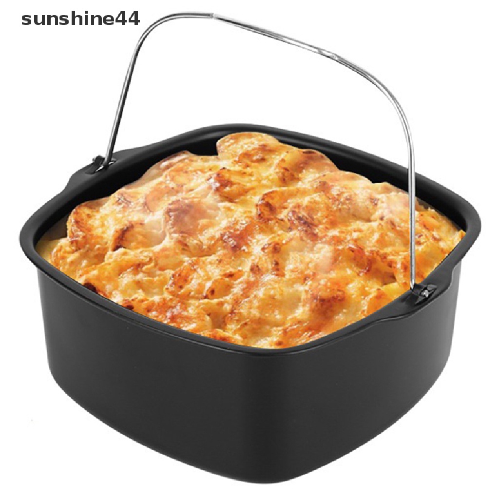 Sunshine Non Stick Cetakan Kue Air Fryer Roasg Pizza Kue Keranjang Dapur Bakeware Alat ID