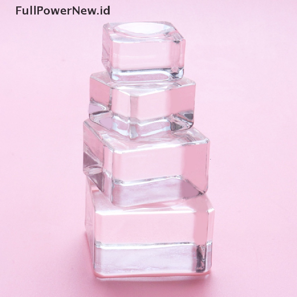 Power 1Pc Grafg Eye Lash Crystal Glass Holder Lem Bulu Mata Palet Perekat ID