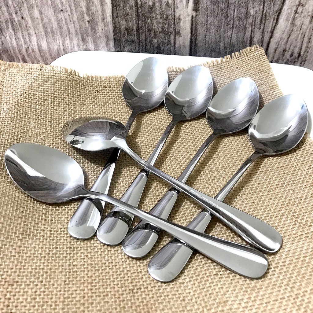Sendok Makan Stainless  Set 12 Pcs / sendok teh susu kopi tebal lusinan katering catering restauran warteg warkop