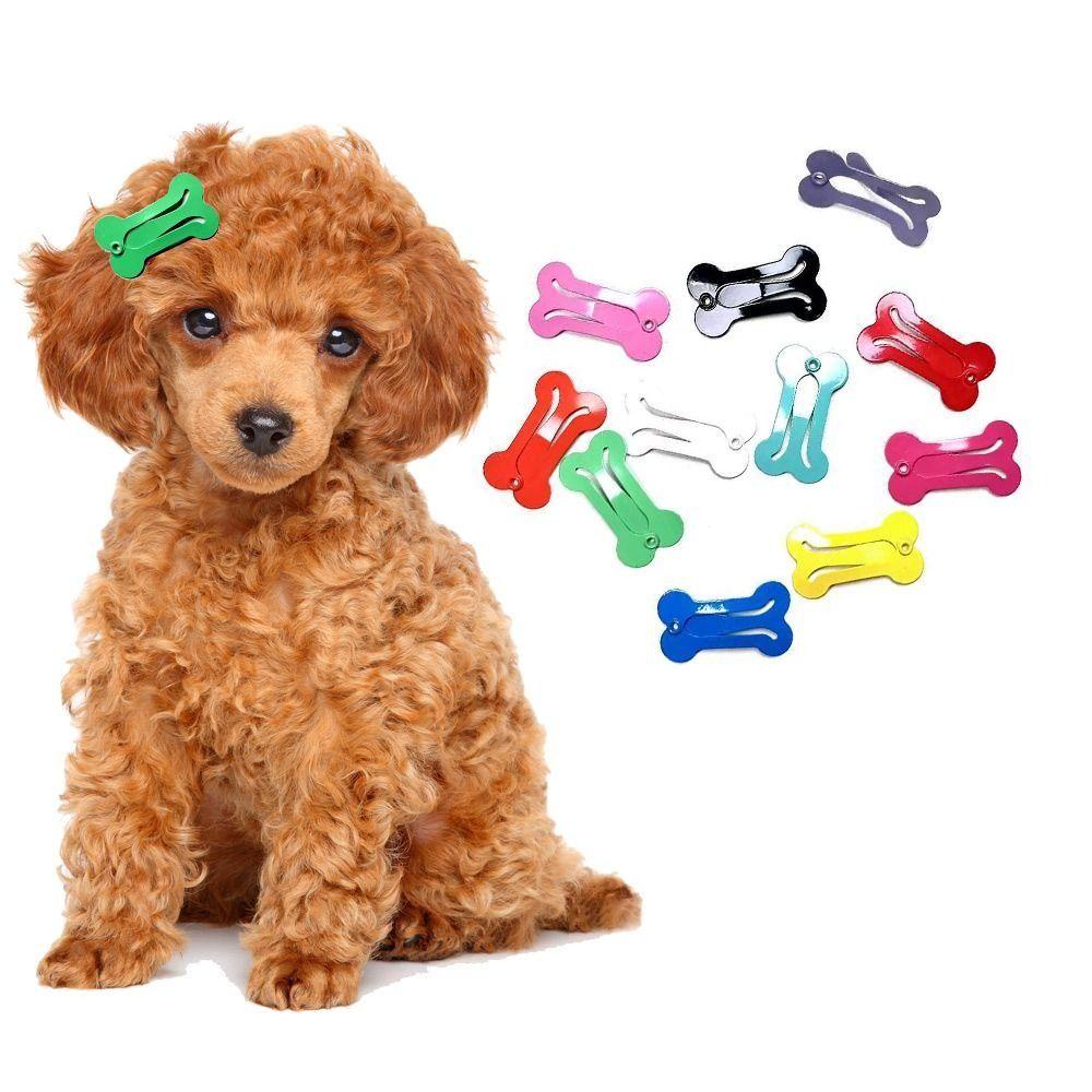 [Elegan] Jepit Rambut Anjing Portable Lucu Bentuk Tulang Hias Puppy Hairpin