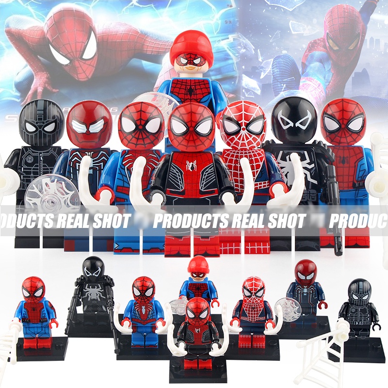 Baju Venom Boneka Mini Spider-Man Yang Luar Biasa Spider-Man Iron Suit Spider-Man Generation Spider-Man Rakitan Mainan Blok Bangunan