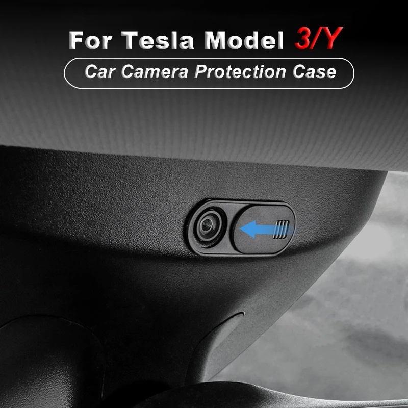 1pc Tesla Model 3y Webcam Cover Webcam Slide Blocker Light Pelindung Privasi Kecil ABS Plastik Penutup Kamera Aksesoris Interior Mobil