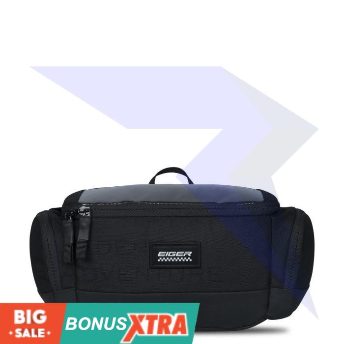 Tas EIGER1989 RICAMP HANDLEBAR BAG 1.0 Black 91000 6815 Original Bandung KEREN