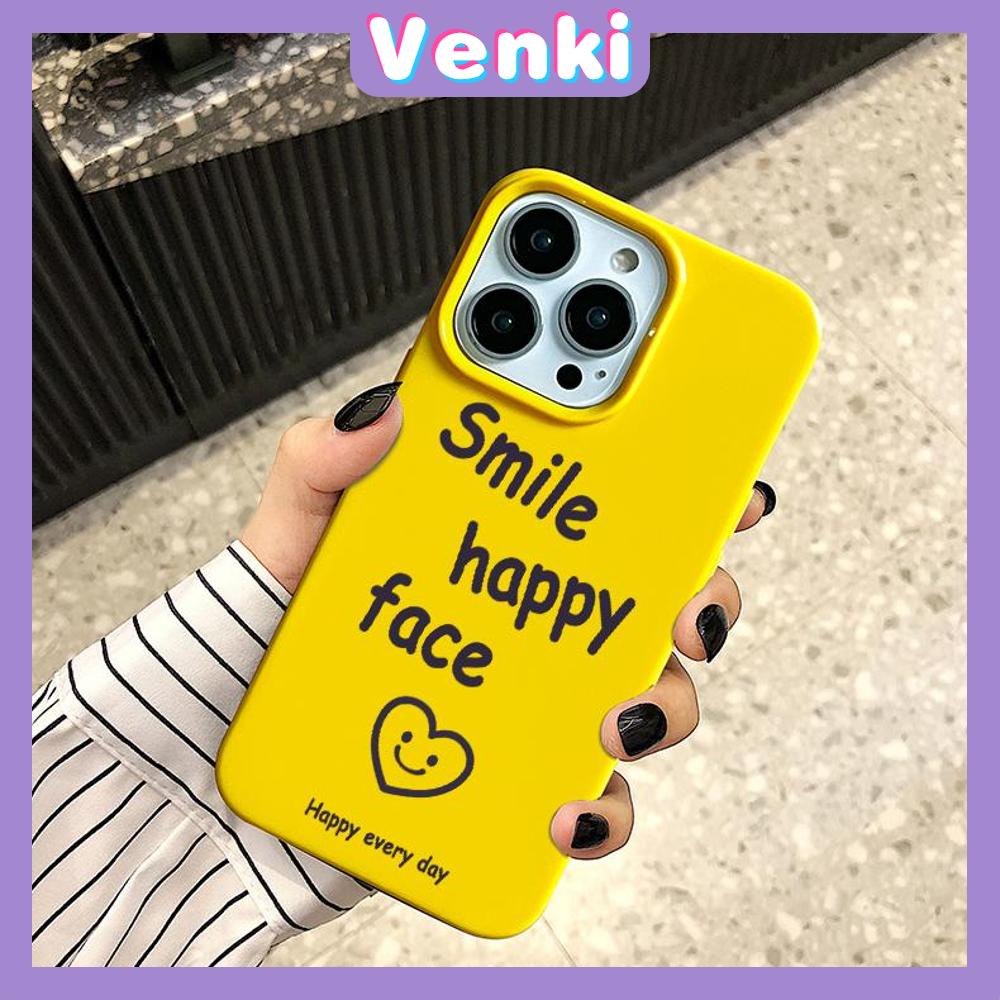 iPhone Case Soft TPU Glossy Yellow Khaki Candy Case Smile Happy Face Camera Protection Shockproof For iPhone 14 13 12 11 Pro Max 7 8 Plus X XR