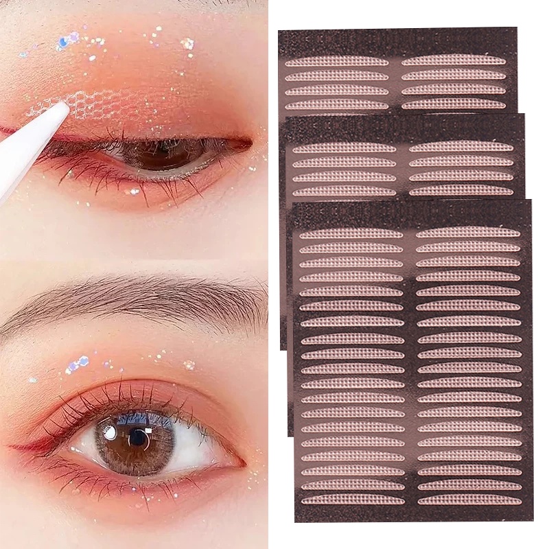 Eyelid adhesive Tape Invisible Double Eyelid Sticker/Alat Kosmetik Perekat Mata Rose Gold Transparan