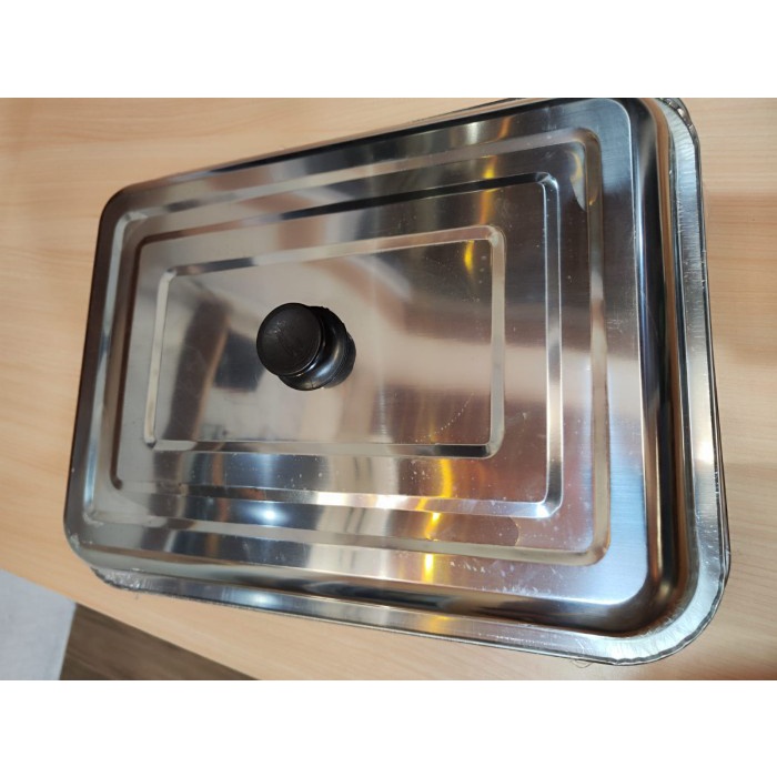 Rak Nampan Tray Stainless BAKI Baking Keranjang Tatakan Tutup Besar 40